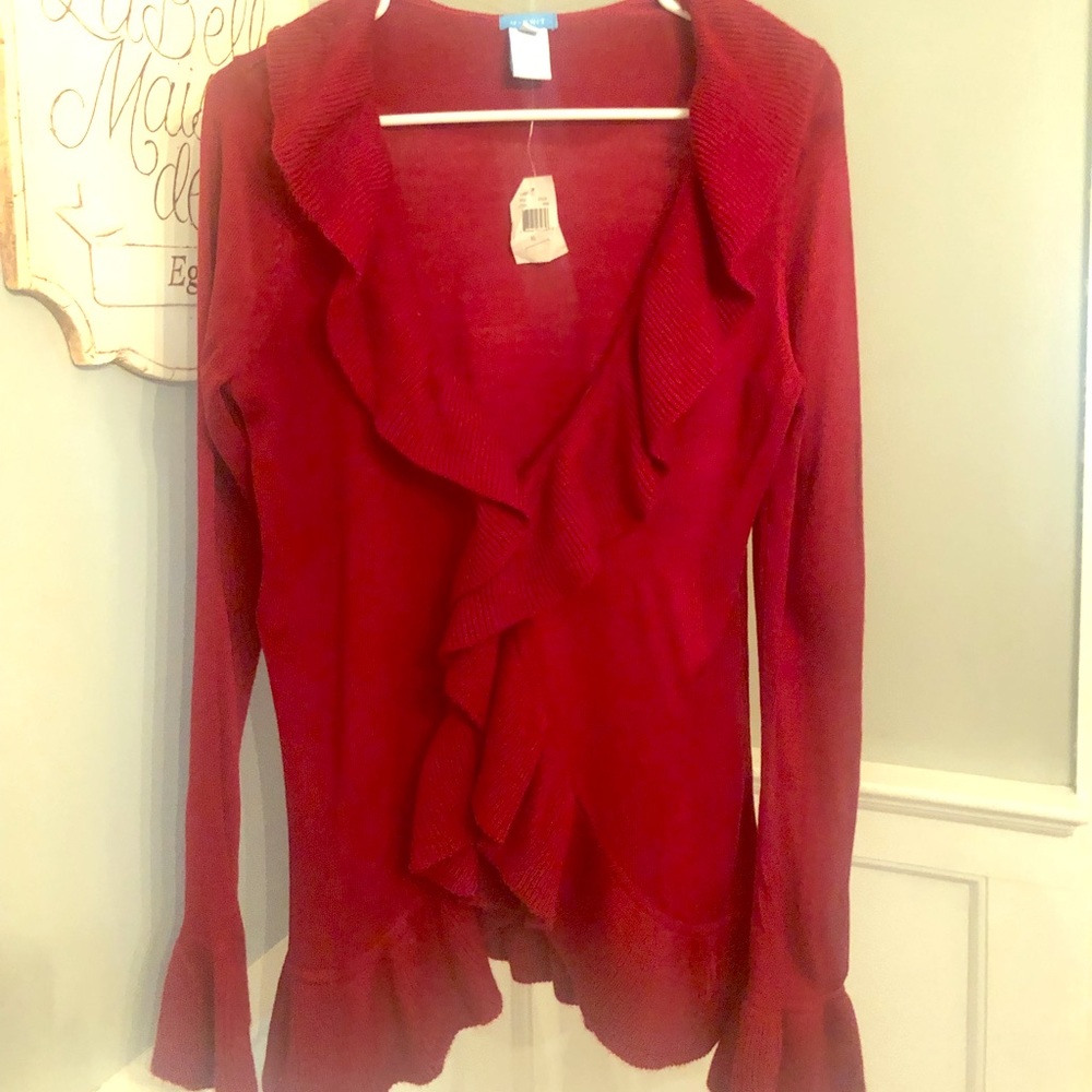 NWT U-Knit Cashmere Cardigan Sweater XL